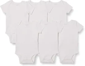 Amazon Essentials Unisex Babies' Short-Sleeve Bodysuits, Multipacks