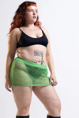 Baby Don't Lie Tube Skirt in Apple Green