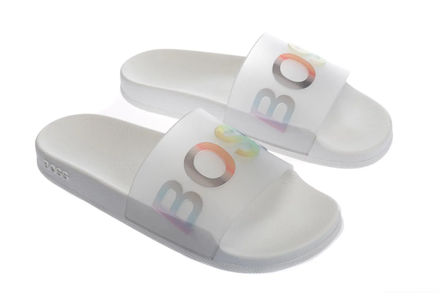 BOSS Bay_Slid_PRD Slide in White