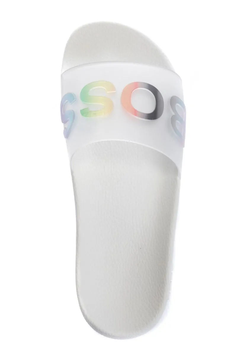 BOSS Bay_Slid_PRD Slide in White