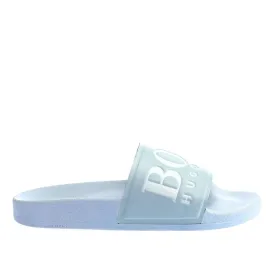 BOSS Solar Slid Logo Slides in Sky Blue