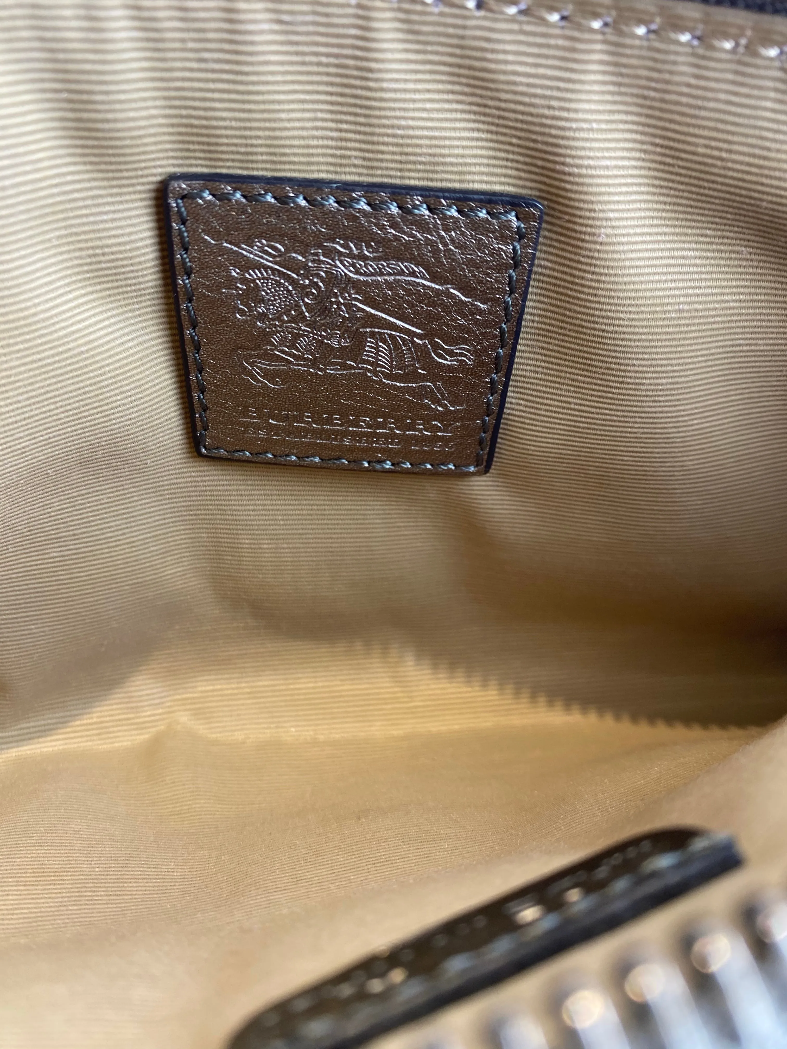 Burberry Metallic Silver & Classic Nova Check Long Clutch - As seen on Instagram 21/03/21