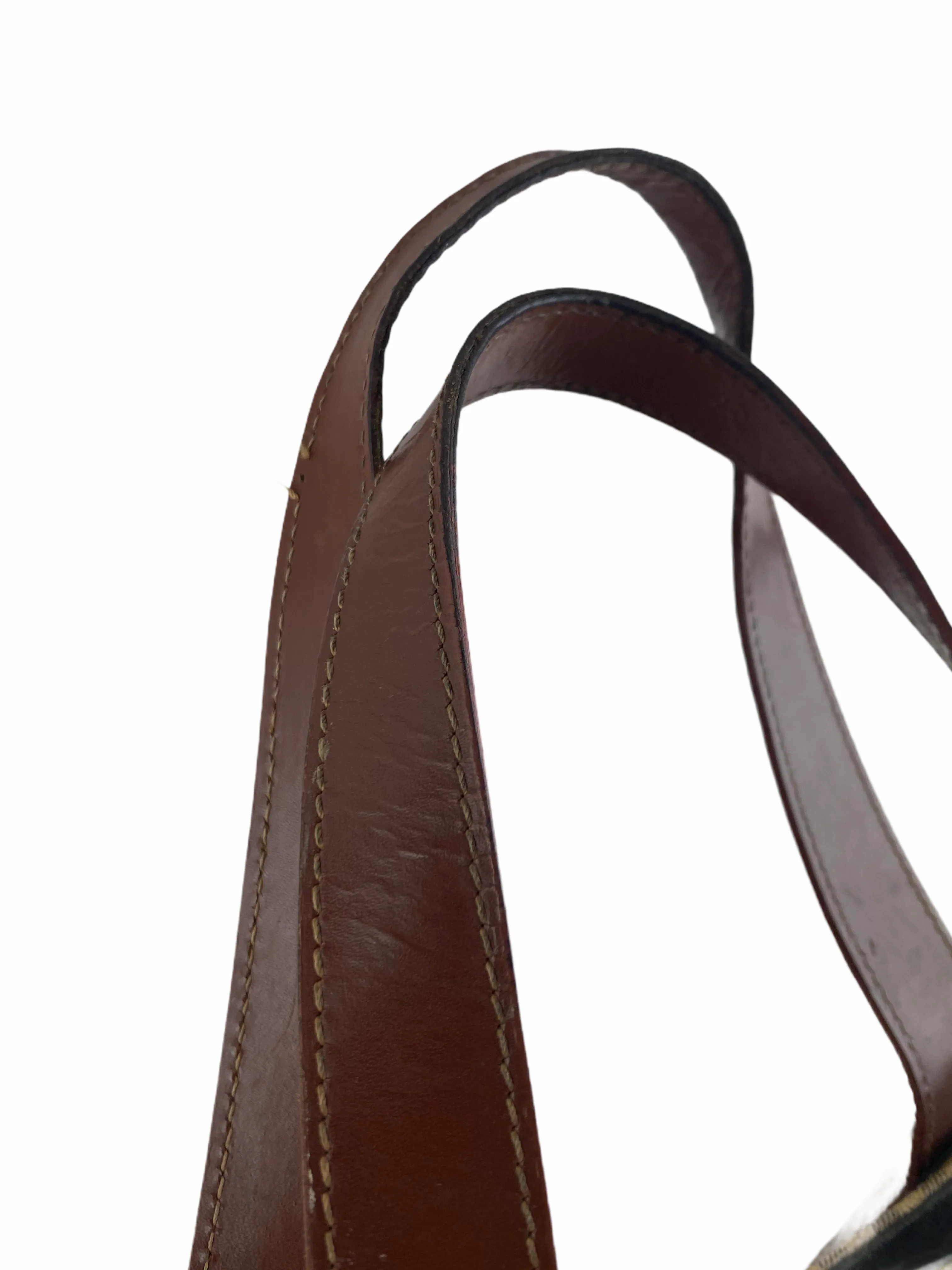 Burberry Nova Checked Canvas and Leather Tote