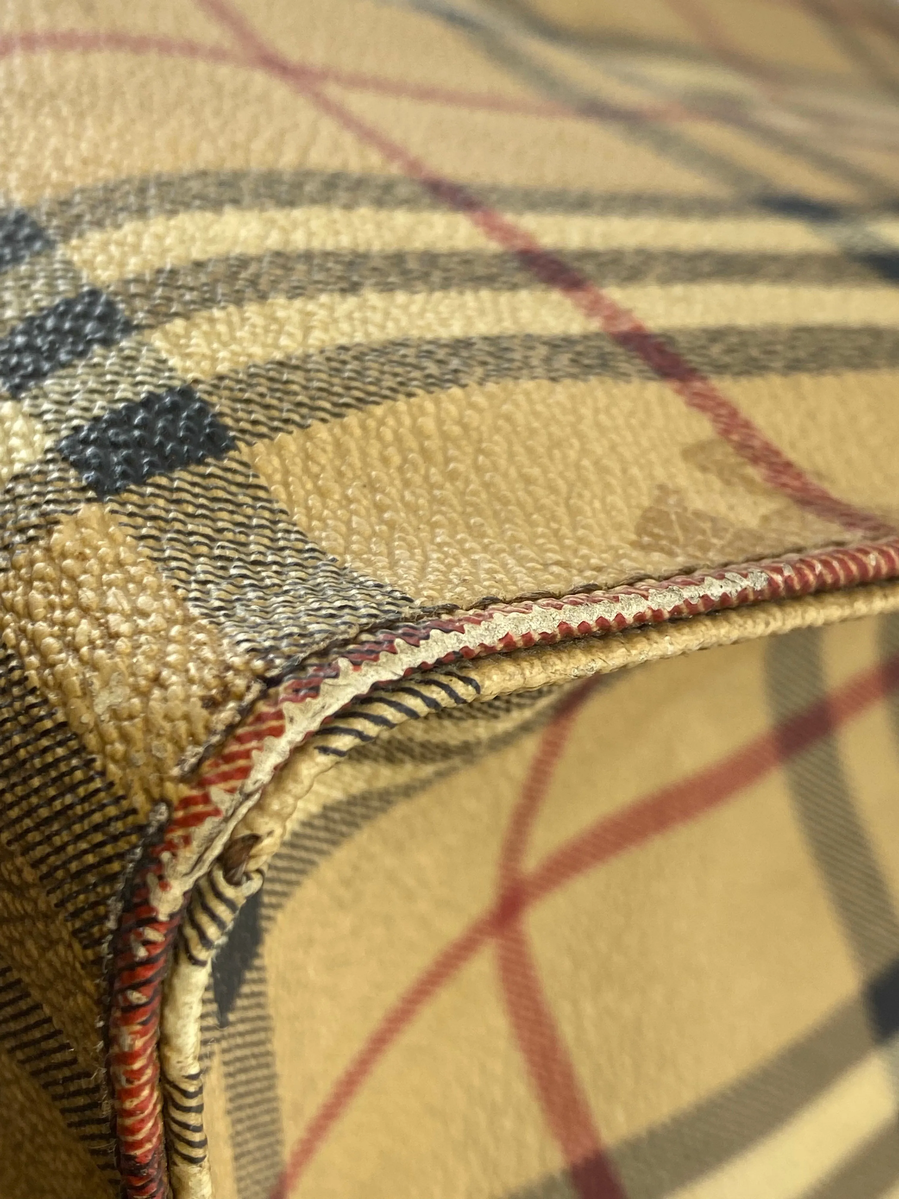 Burberry Nova Checked Canvas and Leather Tote