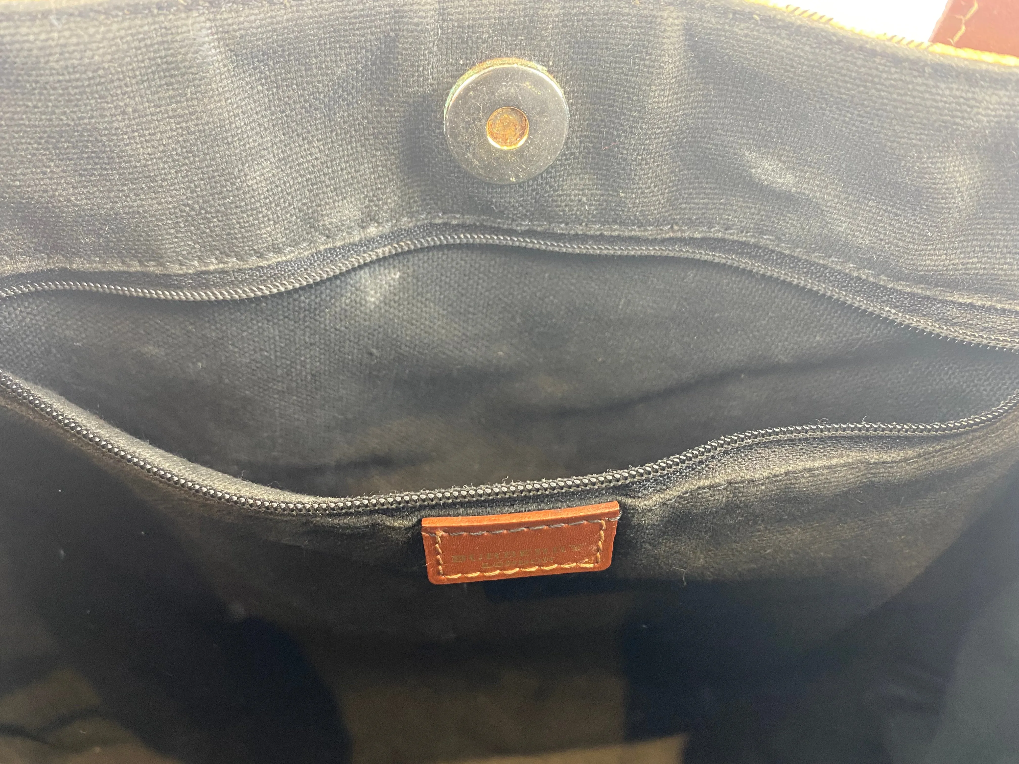 Burberry Nova Checked Canvas and Leather Tote