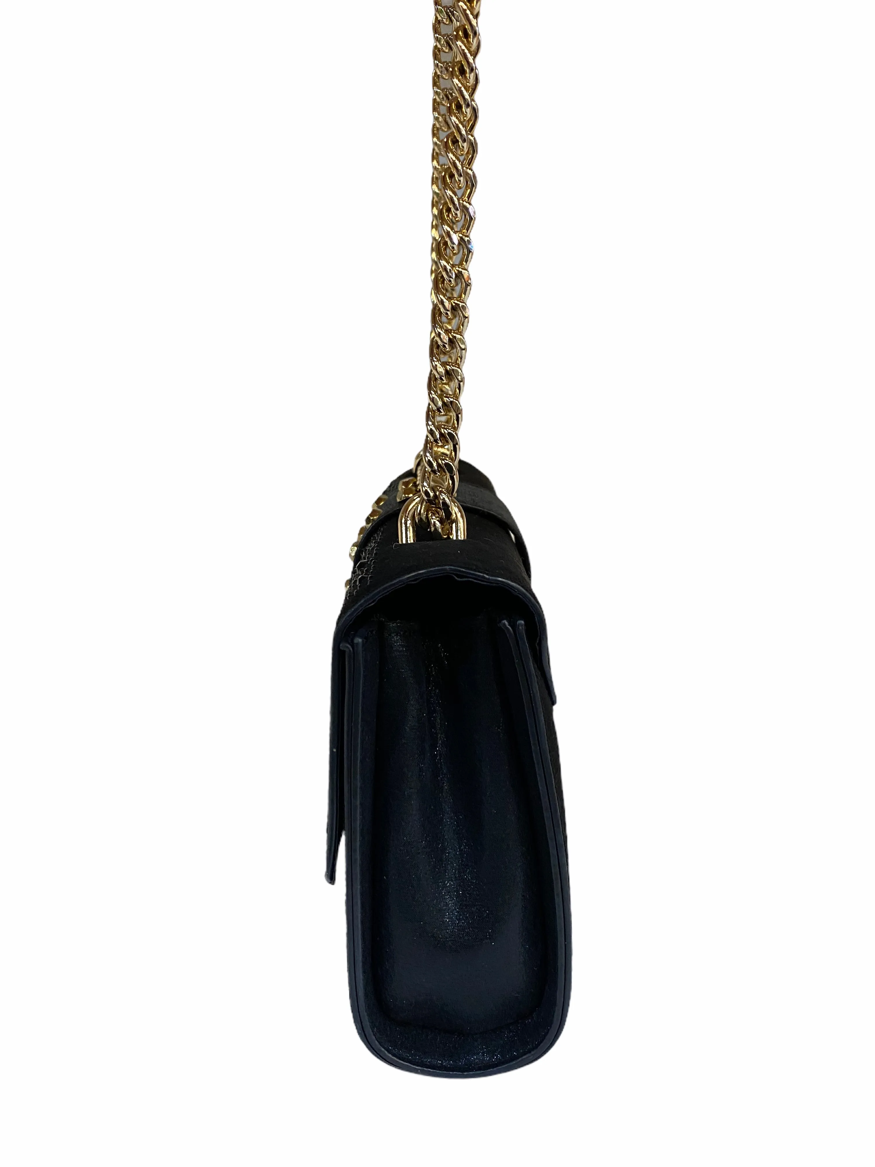 Carvela Black Diamanté Crossbody Bag