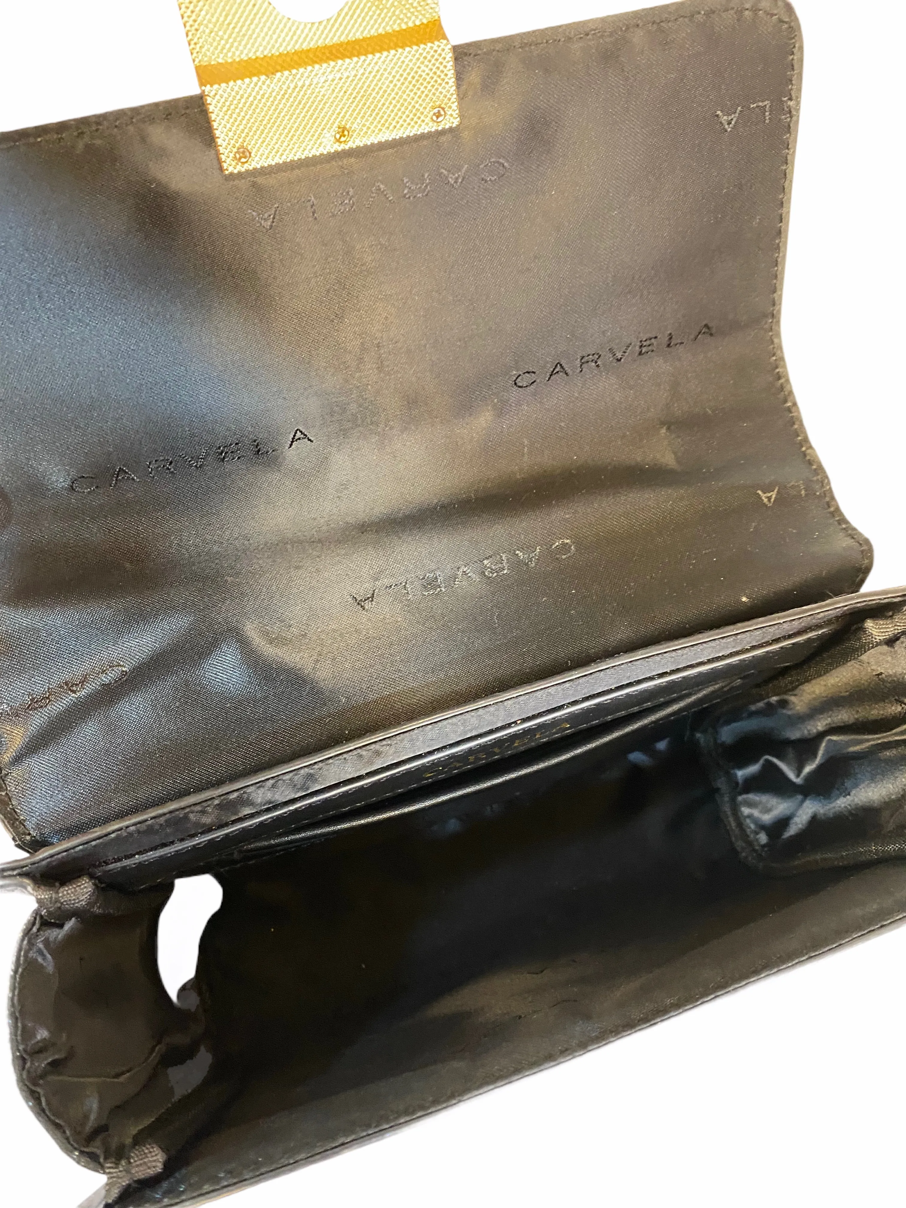 Carvela Black Diamanté Crossbody Bag