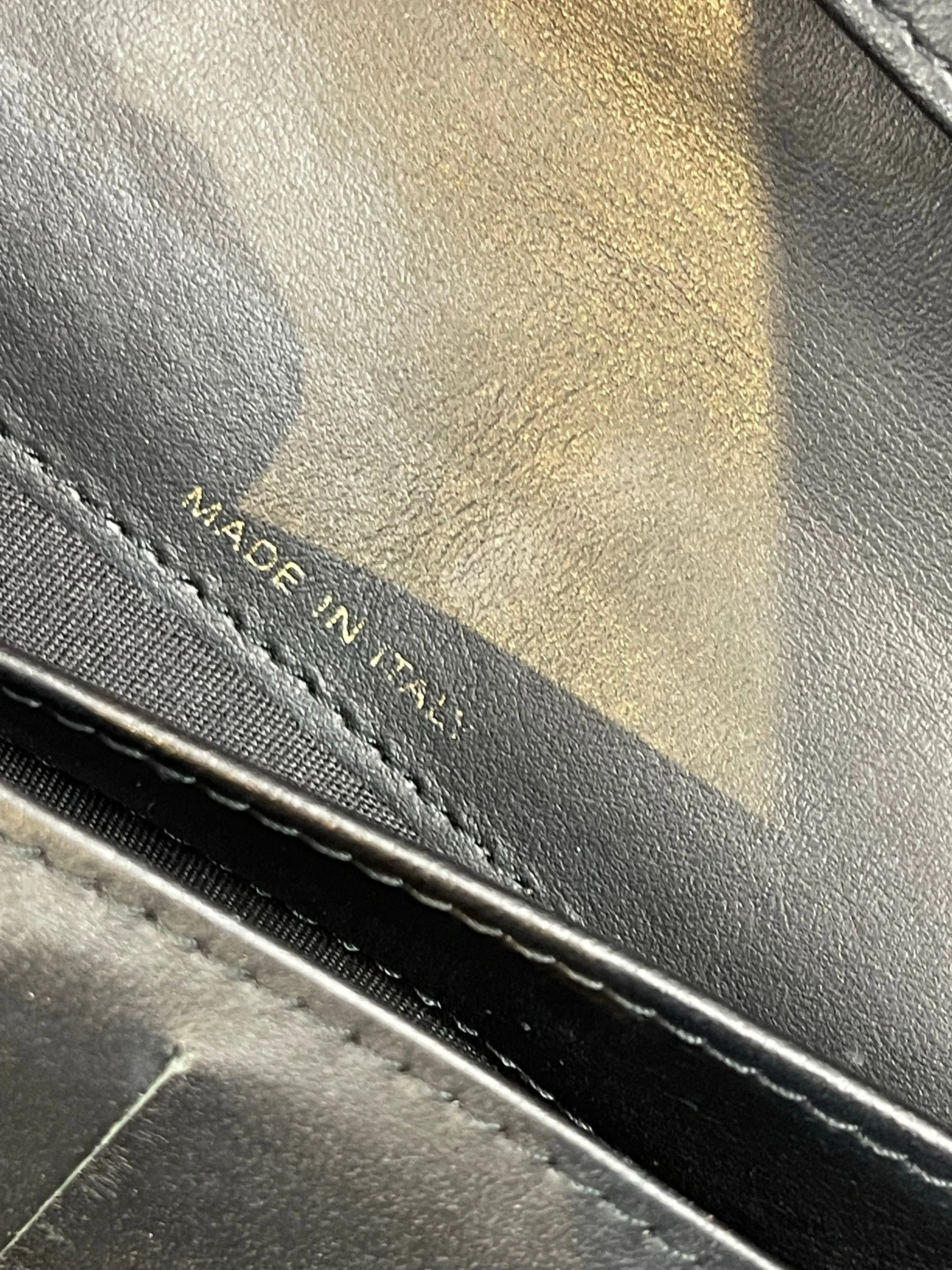 Chanel Black Caviar Leather "Boy" Wallet
