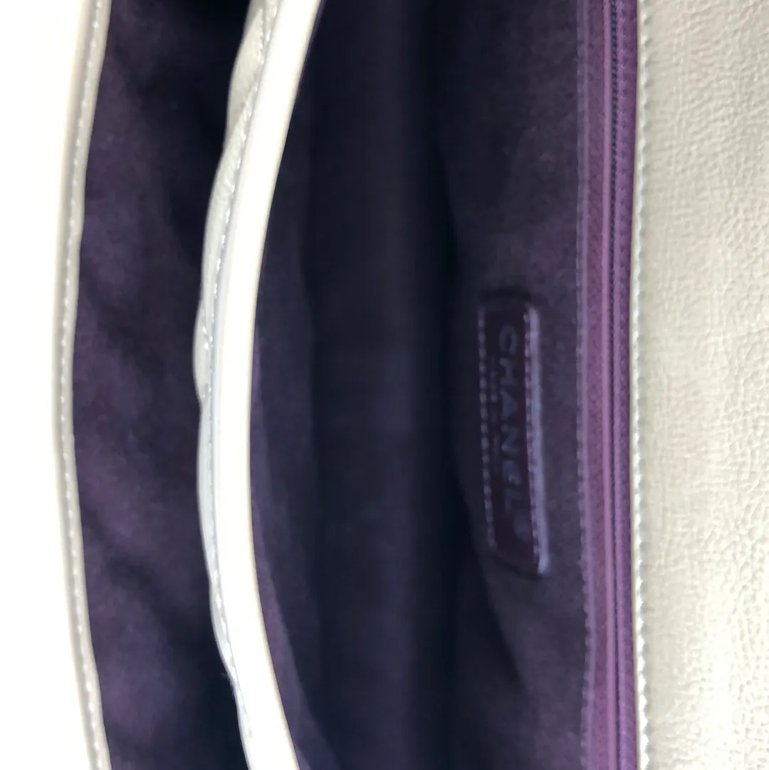 Chanel Cream Calfskin Flap