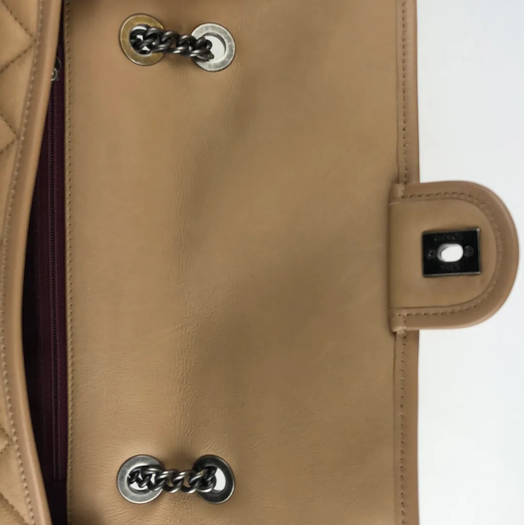 Chanel Cream Calfskin Flap