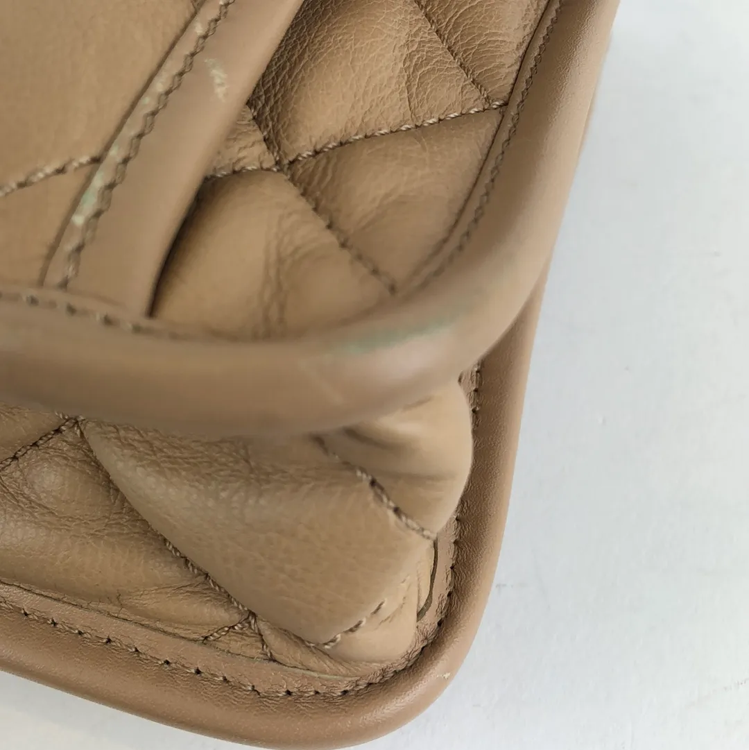 Chanel Cream Calfskin Flap