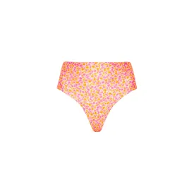 High Hip Cheeky Bikini Bottom - Sherbet Shimmer
