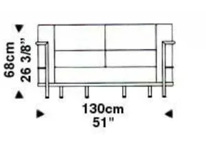 Le Corbusier 2 Seat Sofa Article 522