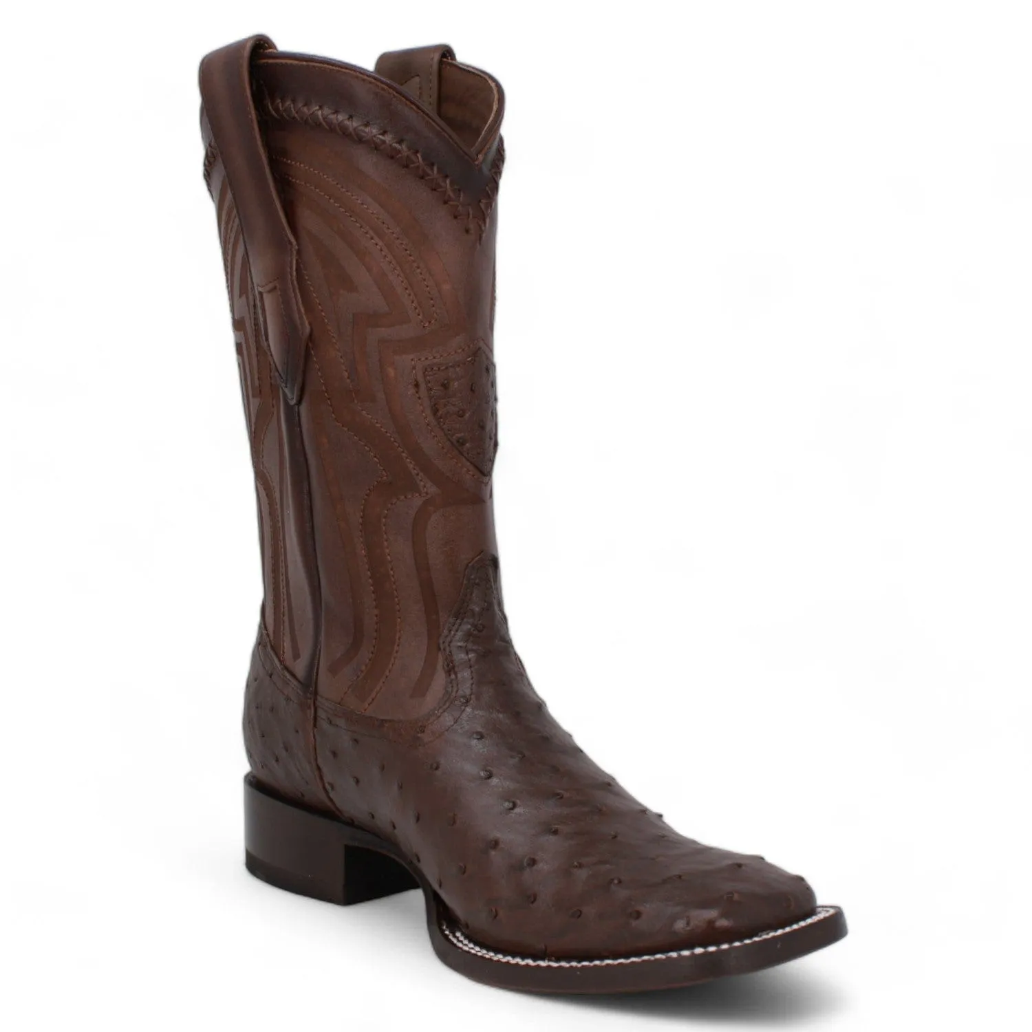 Men's Wild West Ostrich Skin Ranch Toe Boot 2824L0307