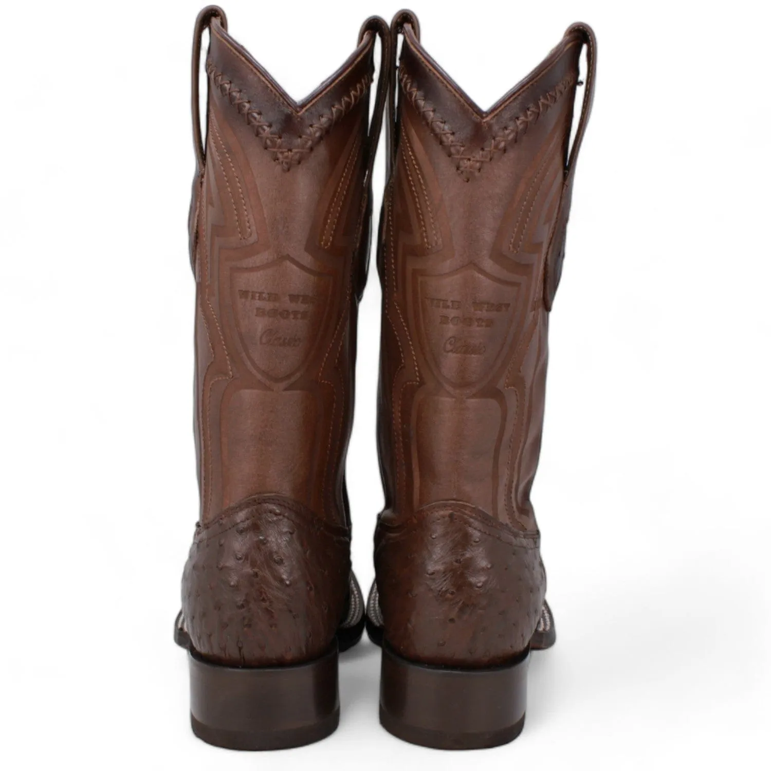 Men's Wild West Ostrich Skin Ranch Toe Boot 2824L0307