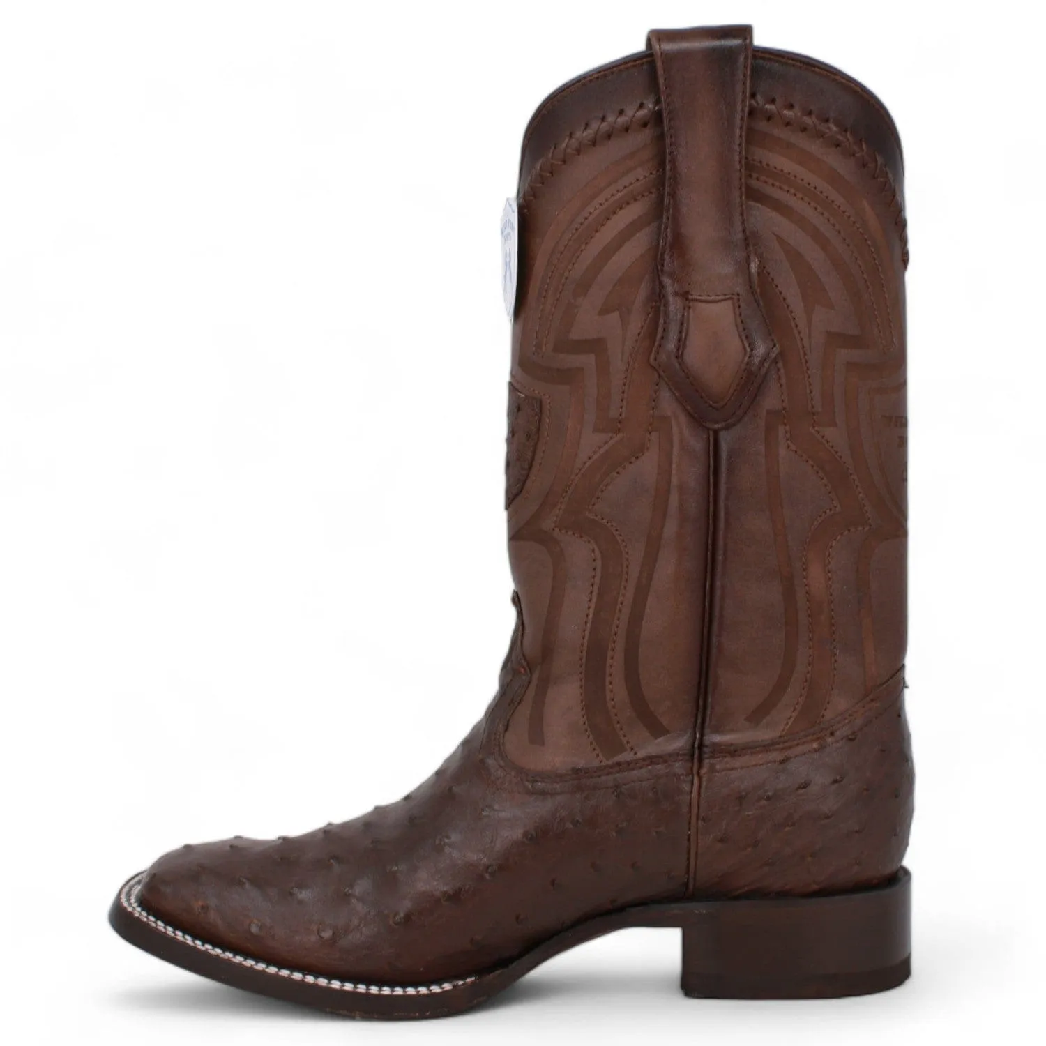 Men's Wild West Ostrich Skin Ranch Toe Boot 2824L0307