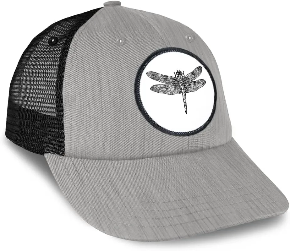 Patch Hat Trucker Baseball Cap Dragonfly B Animals Insects Cute Insect Insects