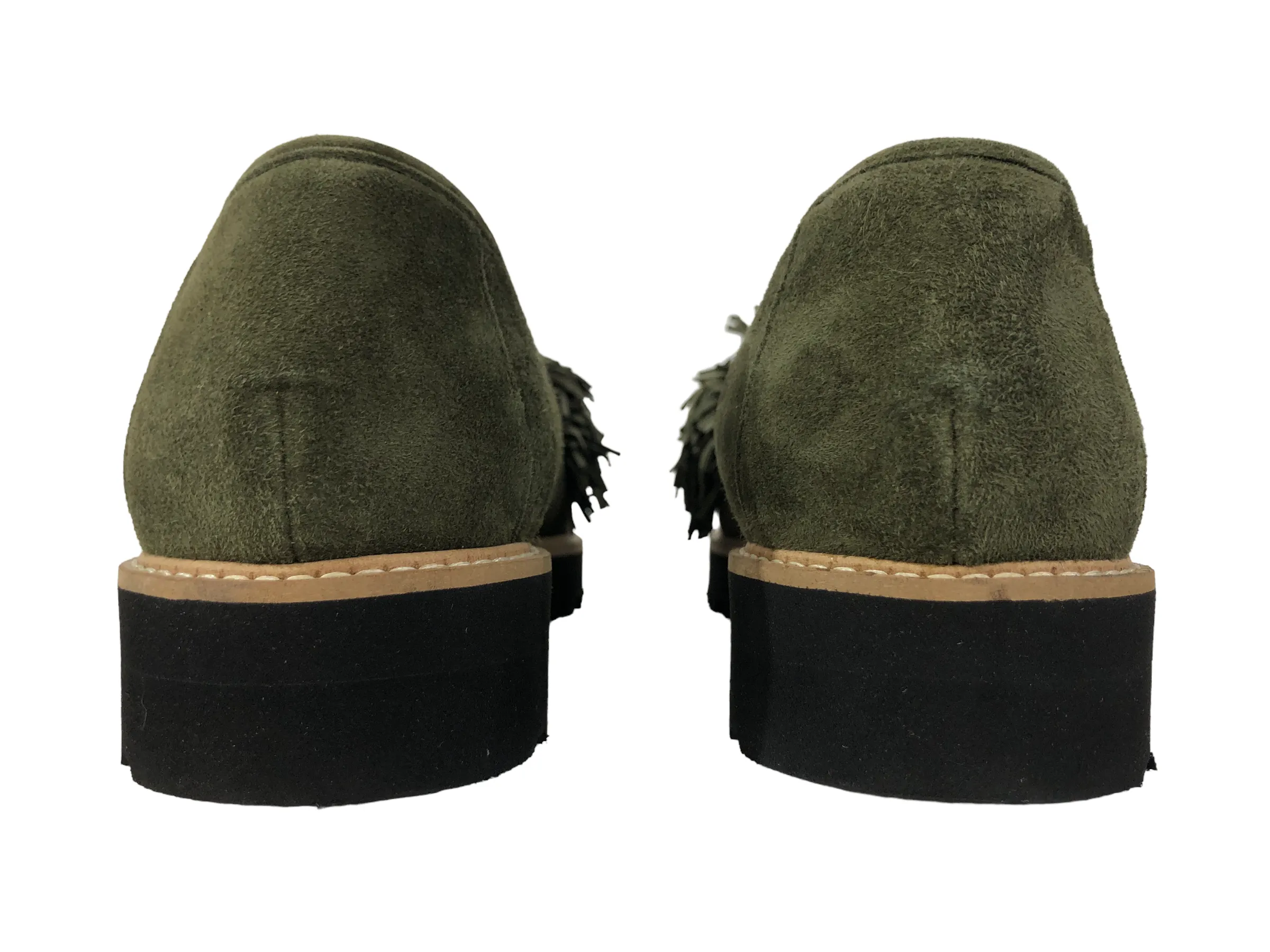 Skylar Suede Fringe Loafers | Size US 8 | IT 38