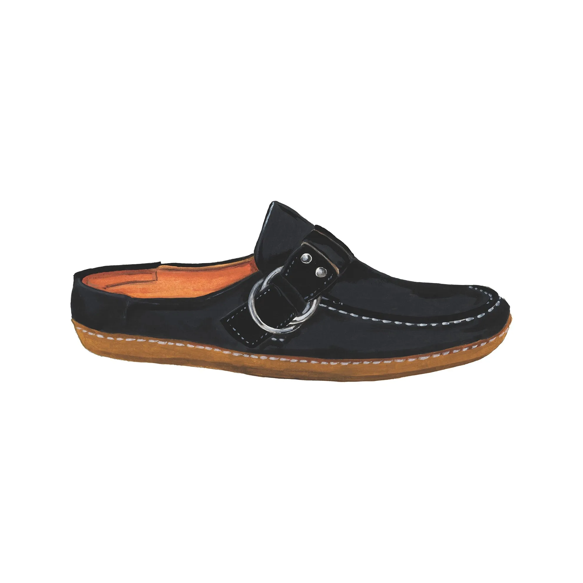 Suede Mule