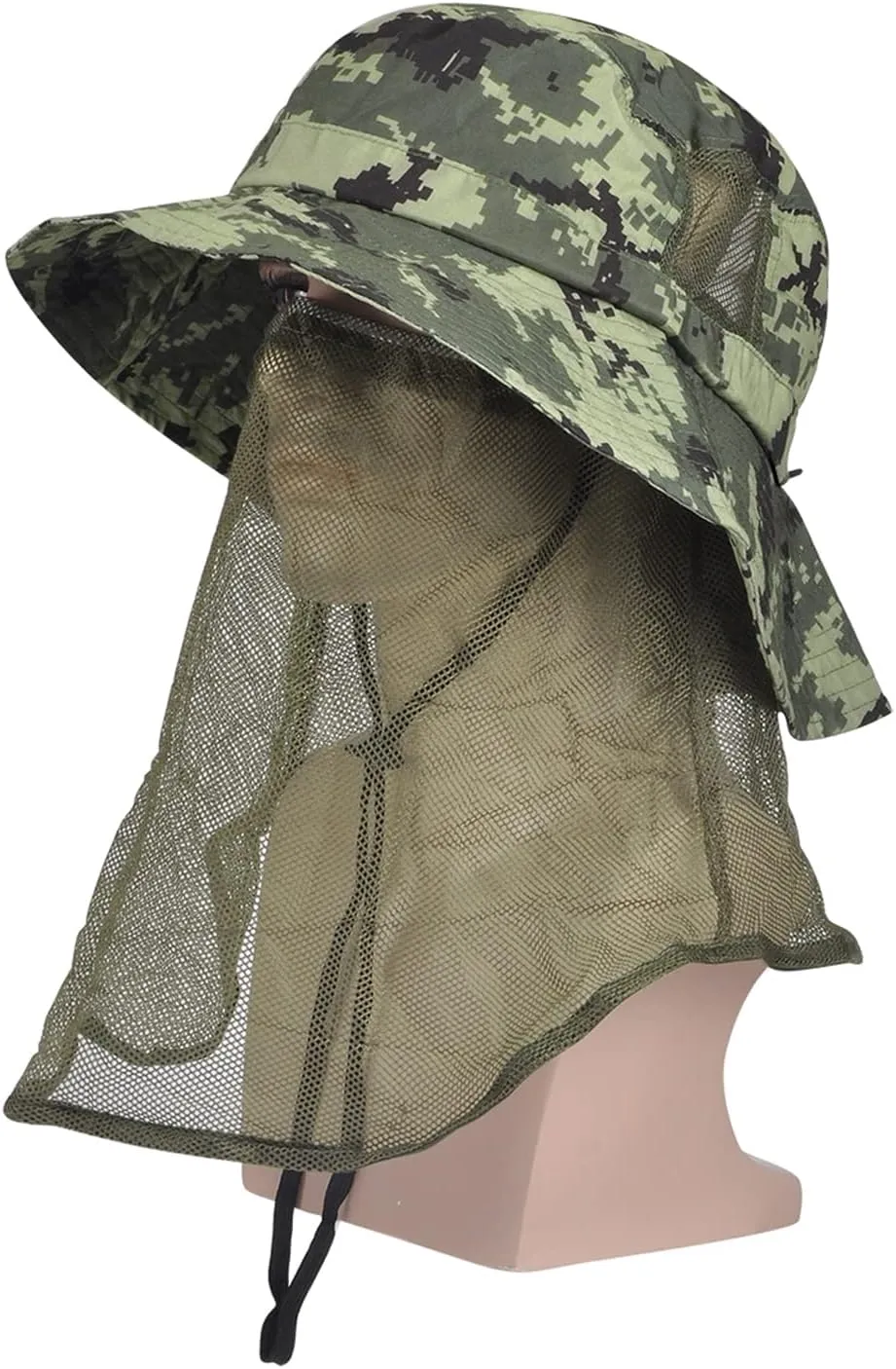 Tirrinia Neck Flap Sun Hat with Wide Brim,UPF 50  Hiking Safari Fishing Caps for Men Women, Ideal for Outdoor