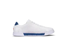 White/Ensign Blue Breeze Tennis Knit